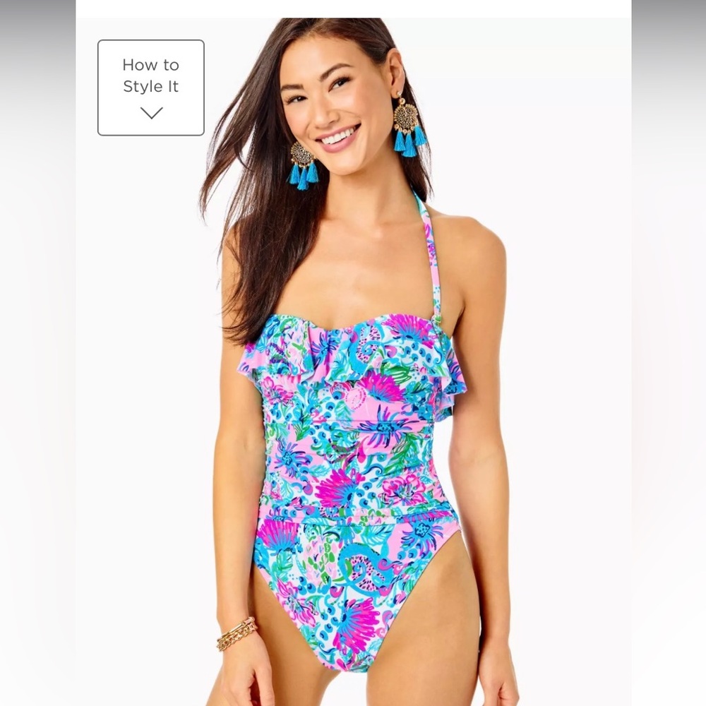 NWT Lilly Pulitzer Ruby Ann One-Piece Swimsuit, size 8